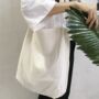 White Linen Pastel Large Shopping Tote Shoulder School Bag For Beach, thumbnail 1 of 12