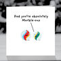 Funny Father's Day Card, Dad You're Marbleous, thumbnail 3 of 5