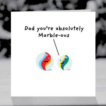 Funny Father's Day Card, Dad You're Marbleous, 3 of 5