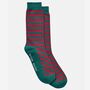 Men's Three Sock Gift Box Forest And Red, thumbnail 2 of 5