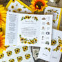 Sunflower Gatefold Wedding Invitation Suite, thumbnail 4 of 9