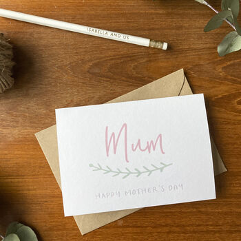 Happy Mother's Day Mum Botanical Card, 3 of 4