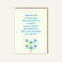 Forget Me Not Sympathy Card Eco Friendly, thumbnail 1 of 2