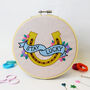 'Stay Lucky' Large Embroidery Craft Kit, thumbnail 1 of 3