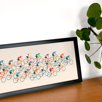 Cycling Wall Art, Peloton Poster, Cyclist Gift, 7 of 8