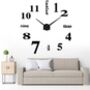 Stylish, Modern 3D Wall Clock In Black Or Silver, thumbnail 6 of 7