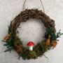 Nature Inspired Mini Dried Flower Wreath, thumbnail 1 of 6