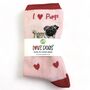 I Love Pugs Socks Novelty Dog Lover Gift, thumbnail 5 of 6