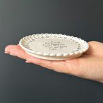 East Of India Porcelain Kitchen Coaster Gift With Quote 'I Wish I'd Found You Sooner', 2 of 4