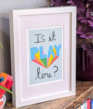 Is It Play Time? Children's Art Print Unframed, 3 of 4
