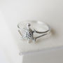 Turtle Sterling Silver Ring, thumbnail 1 of 5