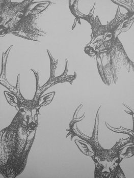Stags Head Wallpaper, 3 of 8
