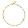 18ct Gold Oval Link Charm Collector Bracelet, thumbnail 1 of 4