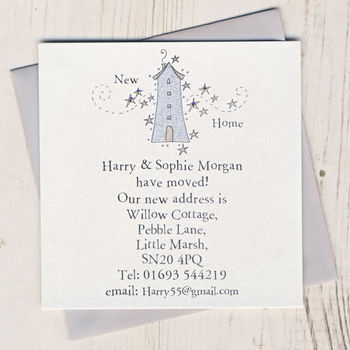 Eight Personalised New Address Cards, 2 of 4