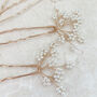 Beaded Gypsophila Bridal Hair Pins, thumbnail 2 of 5