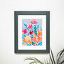 Floral Bouquet Printed Artwork, thumbnail 3 of 4