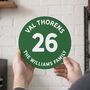 Family Ski Piste Marker Style Metal Sign, thumbnail 1 of 2