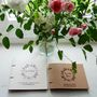 Botanical Wreath Personalised Leather Guest Book, thumbnail 1 of 8
