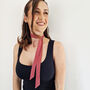 Eco Friendly Handmade Silk Skinny Scarf, thumbnail 1 of 12