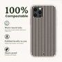 Black Striped Eco Phone Case, thumbnail 2 of 7