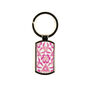 Pink Nettles Millefiori Handprinted Keyring, thumbnail 3 of 12