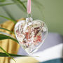 Couples Floral Glass Bauble Hanging Decoration, thumbnail 11 of 12
