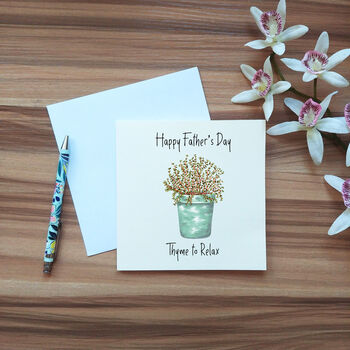 Thyme To Relax Father's Day Card | Time To Relax, 5 of 5