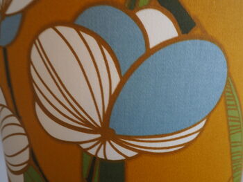 Mustard Bold Floral Handmade Lampshade, 7 of 7