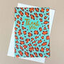 Eight Thank You Ikat Leopard Spot Note Cards Box Set, thumbnail 4 of 10