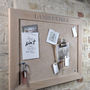 Personalised White Oiled Oak Cork Or Chalk Notice Board, thumbnail 2 of 7