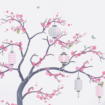 Cherry Blossom Tree Stencil Pack, 7 of 12