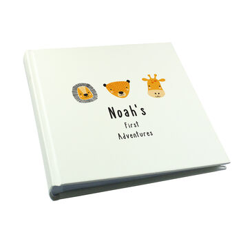 Personalised New Baby Safari Photo Album, 4 of 6