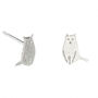Sitting Cat Stud Earrings In Solid 925 Sterling Silver, thumbnail 9 of 9