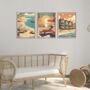 Retro Seaside Set Of Three Posters, thumbnail 2 of 6