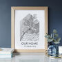 Personalised Our Home UK Map Print, thumbnail 1 of 12