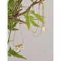 Monaco D’or Gold White Daisy Flower Drop Necklace, thumbnail 3 of 5