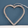 Sparkly Heart Hanging Decoration, thumbnail 1 of 2