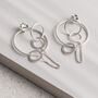 Sterling Silver Two Way Circle Studs, thumbnail 1 of 4