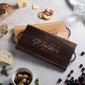 Personalised Mr And Mrs Anniversary Serving Board, 2 of 4