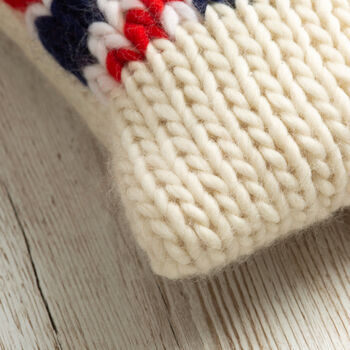 Union Jack Cushion Knitting Kit, 3 of 6