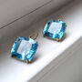 Big And Bold 18ct Topaz Earrings, thumbnail 6 of 7