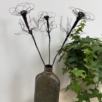 Handmade Wire Hydrangea Stem, 8 of 8