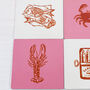 Seafood Inspired Ceramic Coasters, thumbnail 3 of 4