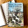 'What To Look For In Spring' Upcycled Notebook, thumbnail 1 of 5