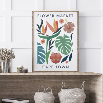 Cape Town Flower Market Print, 3 of 4