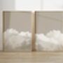 Over The Bed Cloud Wall Art Set Of Two, thumbnail 1 of 5