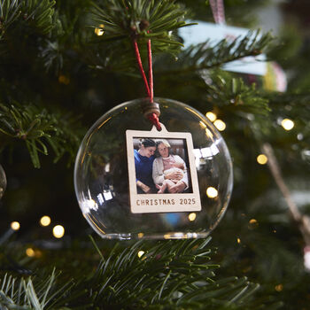 Personalised Photo Glass Bauble, 3 of 5