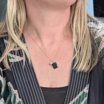 The Duo Black Onyx Necklace, 2 of 9