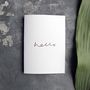 'Hello' Rose Gold Foil Friendship Card, thumbnail 3 of 4