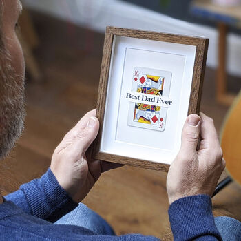Dad Is King Personalised Vintage Playing Card Print, 2 of 10